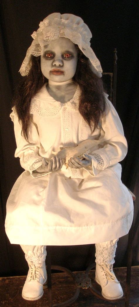 Ghost Girl Abigail Spooner Night Show Macabre Art Creepy Dolls Yard