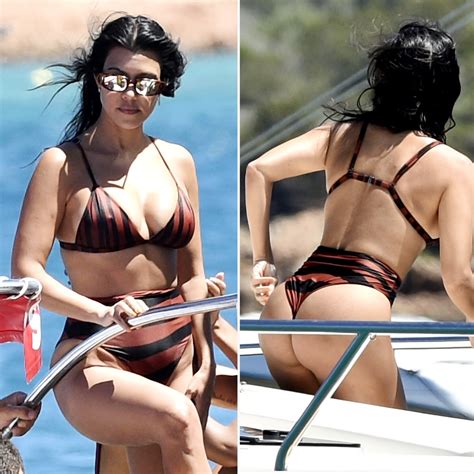 Kourtney Kardashian Shows Bikini Body At 40 On Yacht In Italy