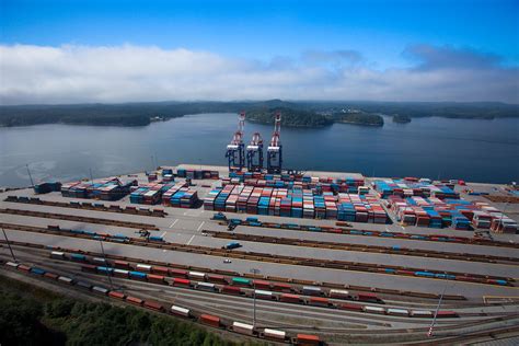Aerial Photo Prince Rupert Container Port