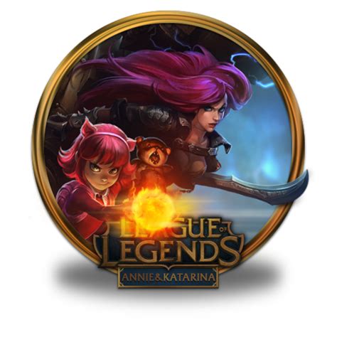 Annie Katarina Icon League Of Legends Gold Border