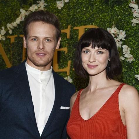 Outlander star caitriona balfe reportedly pulled off a secret wedding to her music producer ﻿fiancé, tony mcgill outlander's caitriona balfe reportedly got married in a secret wedding last weekend. sam heughan | Tumblr | Sam heughan, Caitriona balfe, Actresses