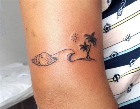 100 beachy tattoos that will make your summer memories last forever beachy tattoos subtle