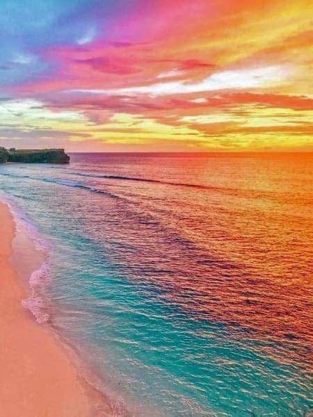 Rainbow Beach In 2021 Sunset Landscape Photography Aesthetic