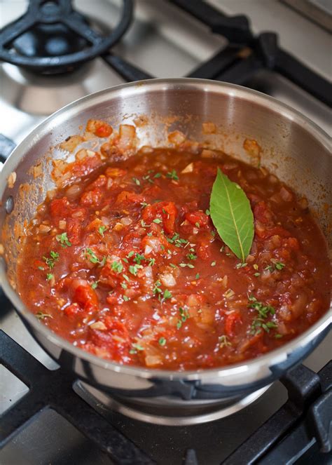 To make the pizza sauce thicker, just reduce the sauce for a little longer until your preferred consistency is reached. How To Make Marinara Pasta Sauce | Kitchn