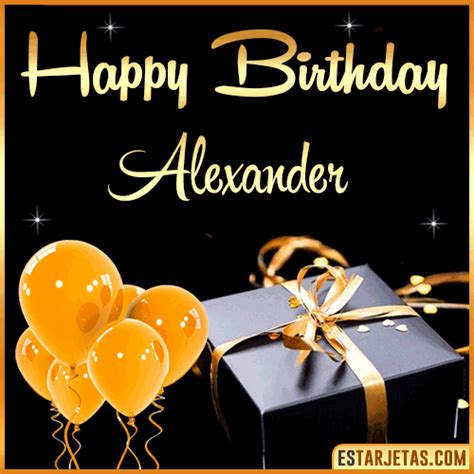 Feliz Cumpleaños Alexander Imágenes Gif Tarjetas y Mensajes