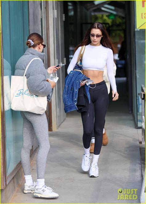 Bella Hadid Joins Hailey Bieber For Morning Pilates Class Photo