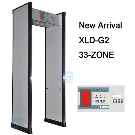 33 Zones Security Door Frame Walk Through Metal Detector Gate For
