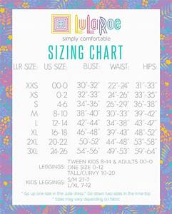 Ariel Lularoe Size Chart