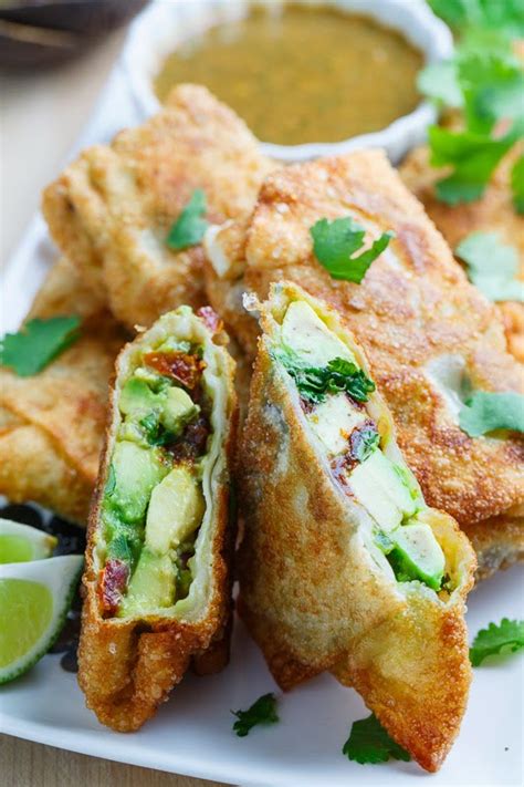 In a small bowl, combine all ingredients and mix well. Cheesecake Factory Avocado Egg Rolls Recipe ~ Food Network ...