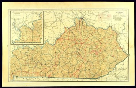 Highway Kentucky Road Map