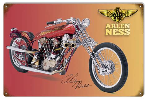 Signature Series Custom Made Arlen Ness Original Motorcycle 12x18