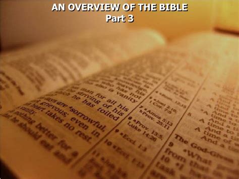 Ppt An Overview Of The Bible Part 3 Powerpoint Presentation Free