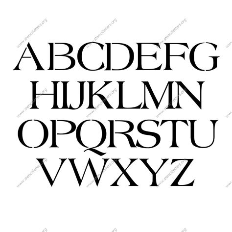 Printable Custom Made Letter Stencils Stencil Letters Org