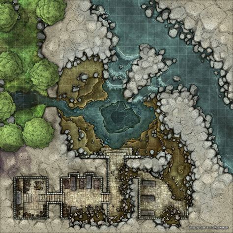 Rocks Fall Everyone Has Fun Player Dnd 30x30 Battle Map Battlemaps