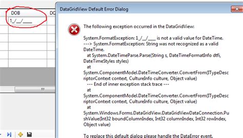 C Datagridviewmaskedtextcolumn For Datagridview In Winforms Stack