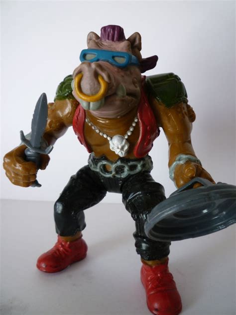 A Retro 80s Teenage Mutant Ninja Turtles Bebop Action Figure With