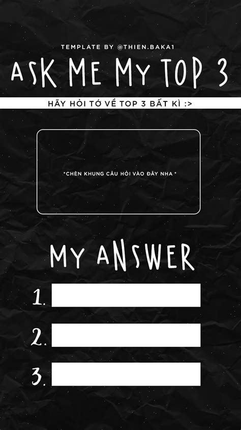 Pin By Maian On Template By Thienbaka1 Instagram Story Questions