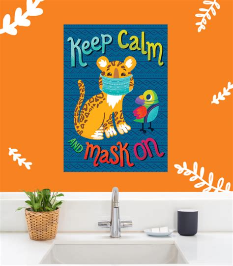 Keep Calm And Mask On Poster