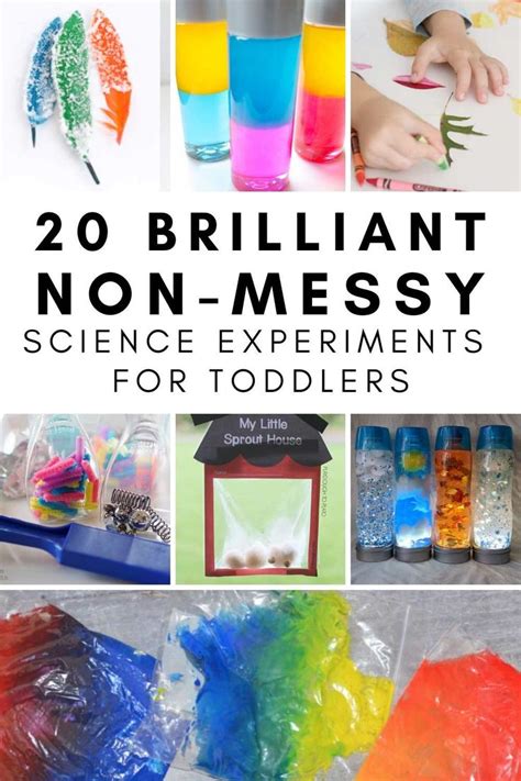 20 Brilliant Non Messy Toddler Science Experiments Science For