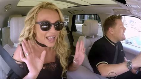 Britney Spears Lip Syncs To Her Own Songs In James Cordens Carpool Karaoke