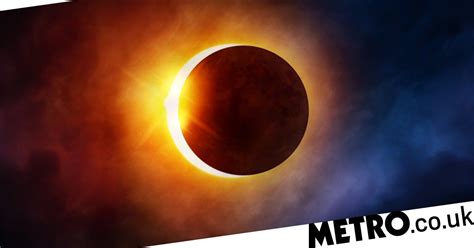 A Solar Eclipse When The Moon Blocks The Sun