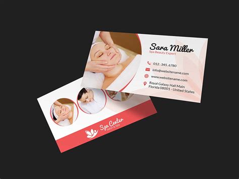 Spa Business Cards Templates Free Free Printable Templates