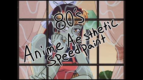 Rainy Day 80s Anime Aesthetic Speedpaint Youtube