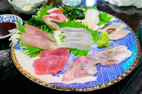 Closeup Of Japanese Food Sashimi Stock Image Image Of Asia Delicious 172769441