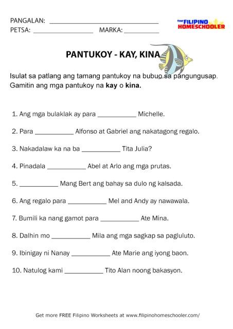 Free Pantukoy Worksheets Kay Kina — The Filipino Homeschooler
