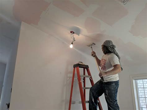 Only give it a light misting—too much water could damage the drywall or loosen the joint tape. Top Popcorn Ceiling Removal in GTA, Ceiling Stucco ...