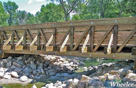 Timber Pratt Truss Recreation Bridges Wheeler