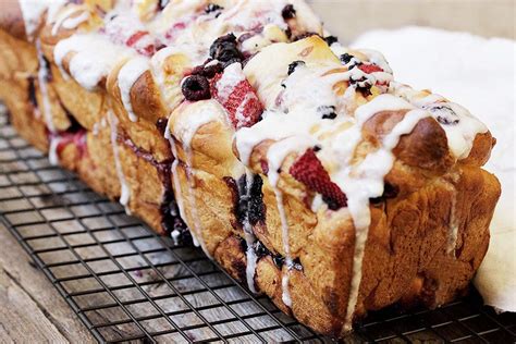 Glazed Summer Fruit Yeast Bread Seasons And Suppers