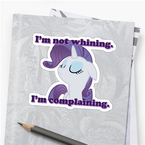 Im Not Whining Im Complaining Stickers By Lcpsycho Redbubble