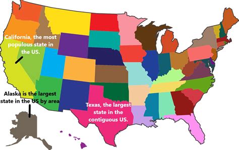 List Of Us States Their Capitals And Largest Cities