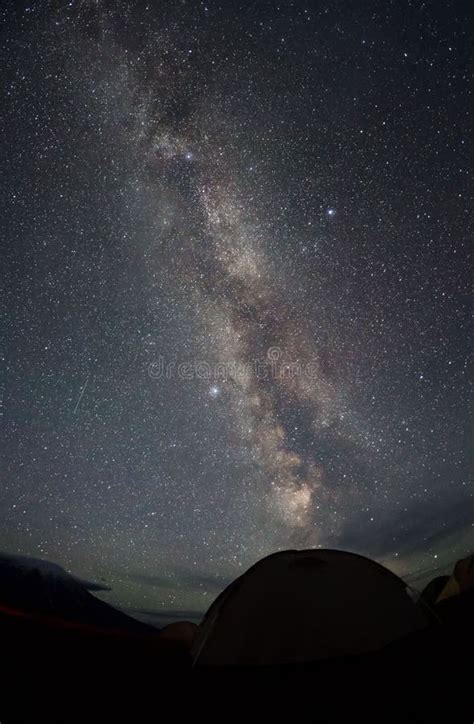 Milky Way Rising Up Over The Horizon Stock Image Image Of Clear