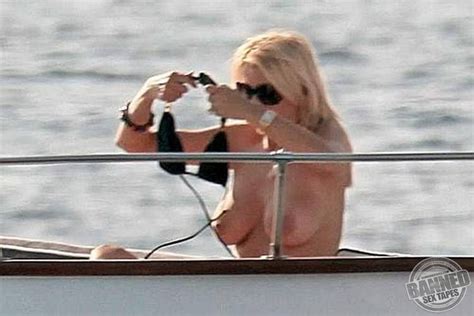 Rita Rusic Caught By Paparazzi Sunbathing All Nude On A Private Boat