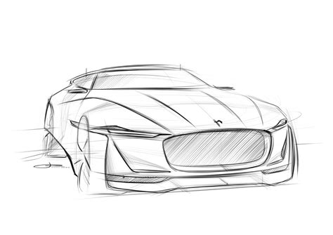 Jaguar E Luxury Concept Car Design Sketch Car Sketch Car Drawings