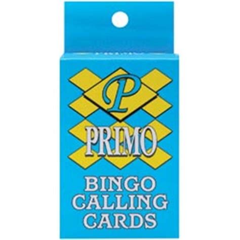 Bingo Calling Cards 75 Pack