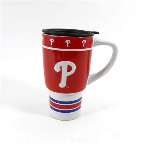 Mlb 15oz Sculpted Travel Mug W Top Philadelphia Phillies Ebay