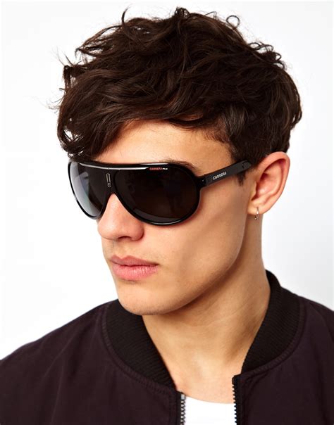 Lyst Replay Aviator Sunglasses In Black For Men