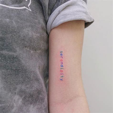 Serendipity Text Tattoo Bts Tattoos Tattoos Mini Tattoos