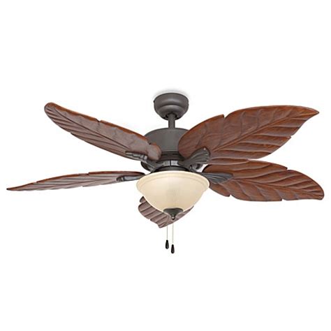 A ceiling fan with lights brings superior lighting and improved airflow to any room in your home. 52-Inch Tortuga Bowl Light Bronze Ceiling Fan - Bed Bath ...