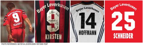 + байер 04 леверкузен bayer 04 leverkusen ii bayer 04 leverkusen u19 bayer 04 leverkusen u17 bayer 04 leverkusen uefa u19 bayer 04 leverkusen молодёжь. Football teams shirt and kits fan: Font Bayer 04 ...