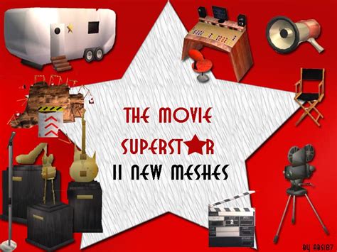 Mod The Sims 11 New Meshes The Movie Superstar Set No Ep Required