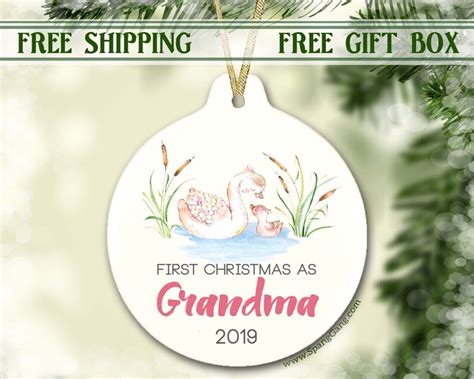 T For Grandma Grandma Christmas Ornament Personalized Etsy