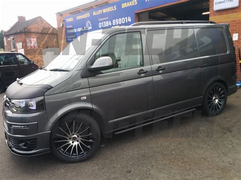 Vw Transporter T5 Conversion With New Side Bars Roof Rails Alloy
