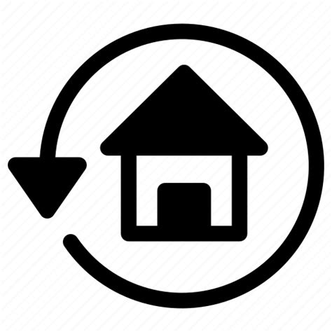 Back Estate House Return Icon Download On Iconfinder