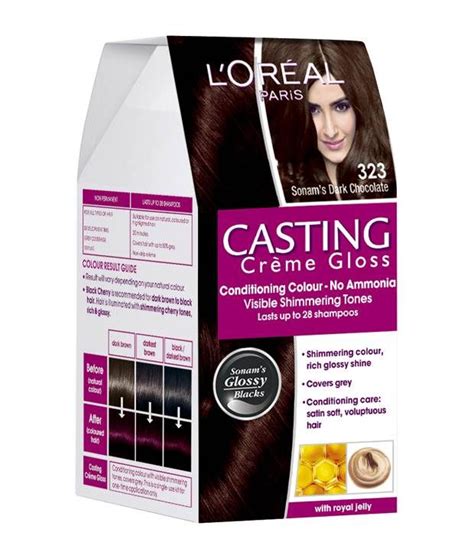 10077314001 / 3600521365984 / 5537975. L'Oreal Casting Creme Gloss Hair Color 323 Dark Chocolate ...
