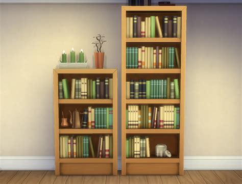 My Sims 4 Blog Single Tile “intellect” Bookcases By Plasticbox