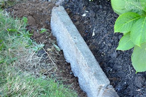 Easy Inexpensive Cement Garden Edging for Beds & Paths | An Oregon Cottage